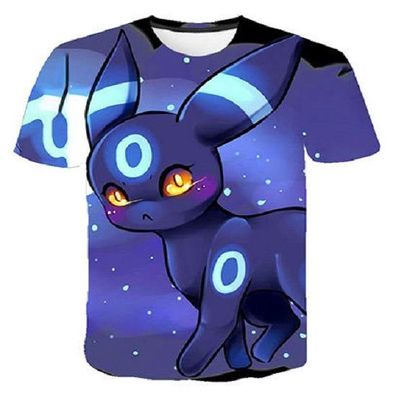 Pokemon T-Shirt für Kinder (Unisex) - Motiv: Nachtara / Umbreon (Shiny)