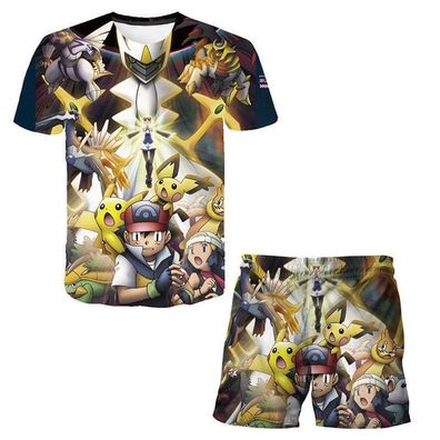 Pokemon T-Shirt & Hose für Kinder (Unisex) - Motiv: Arceus, Giratina, Pikachu uv