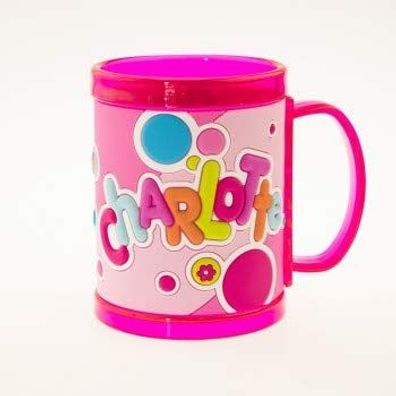 H&H 03873010016 Kinderbecher - Namensbecher, Mehrfarbig - Charlotte