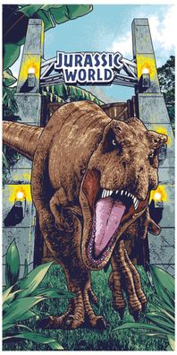 Jurassic World Dominion T-Rex Dinosaurier Pflanzen Tor Fackeln Strandtuch Handtu