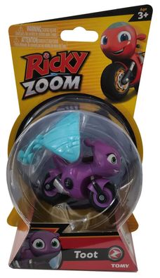 Tomy T20028 Ricky Zoom Core Racers - Toot - lila Motorrad zum spielen Freistehen