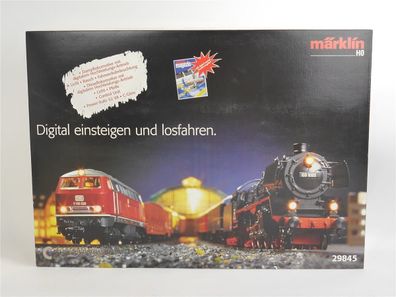 E374 Märklin H0 29845 Startset 38-tlg. Personenzug + Güterzug + Gleise / Digital