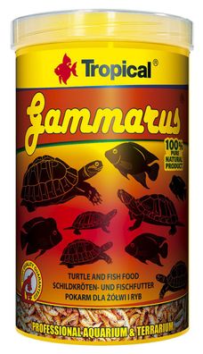 Tropical Gammarus - Bachflohkrebse Schildkröten- + Fischfutter 250ml - MHD 09/20