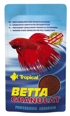 Tropical Betta Granulat 10g - granuliertes Hauptfutter für Kampffische