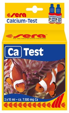 Sera Ca Calcium-Test 2x 15ml - ca. 7.500 mg Ca Wassertest Meerwasser Aquarium
