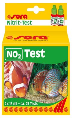 Sera NO2 Nitrit-Test 2x 15ml - ca. 75 Tests Wassertest Aquarium MHD 03/23