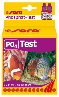 Sera PO4 Test - Phosphat-Test 2x 15ml - ca. 60 Tests Wassertest Aquarium