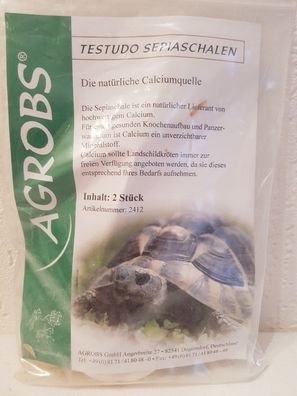 Agrobs Sepiaschalen 2 Stück - Sepia Schale Pickstein Natur für Schildkröten Futter