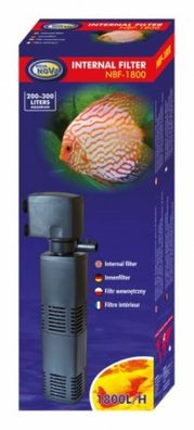 Aqua Nova Innenfilter 1800l/ h - geeignet für Aquarien bis 250 Liter - NBF-1800