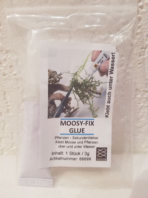 Moosy-Fix Glue 3g - Pflanzen Moos Sekundenkleber - klebt auch unter Wasser! Deko