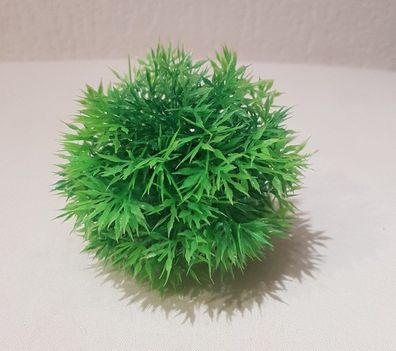 künstliche Mooskugel / Moosball grün 9cm Deko Pflanzen Wasserpflanzen Plastik