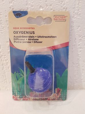 Europet Bernina Sprudelstein Ausströmer Kugel 30mm blau Aquarium Sauerstoff