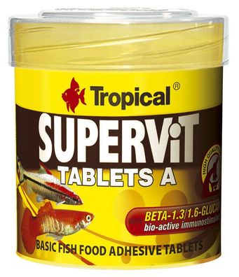 Tropical Supervit Tablets A - Fischfutter Basisfutter-Hafttabletten 50ml
