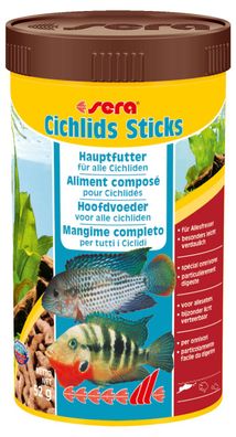 Sera cichlids Sticks - Hauptfutter für alle Cichliden 250ml