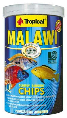 Tropical Malawi Chips 250ml - Fischfutter für pflanzenfressende Cichliden Barsch