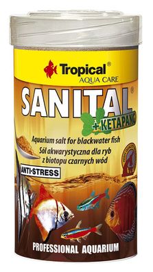 Tropical Sanital + Ketapang 100ml - Aquarium Salz aus Ketapang + Eichenrinde