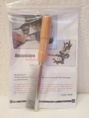 Aquascape Wurzel-Kamm - zum Auskämmen der Steinwolle aus den Wurzeln - Aquarium