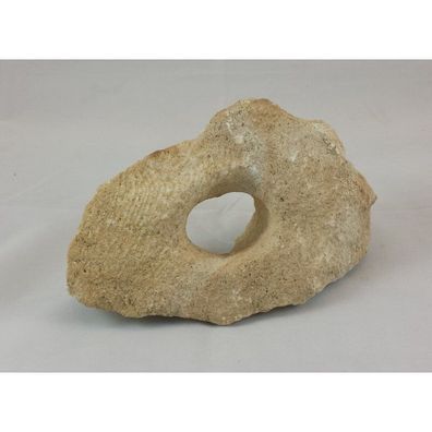 Regenbogenstein 1 Loch - ca. 0,6kg Stein für Welse, Fische, Aquarium Dekoration