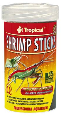 Tropical Shrimp Sticks 250ml - Sticks für Süß- + Meerwasserkrustentiere Garnelen