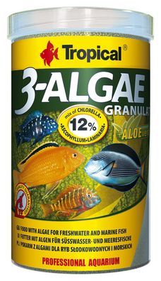 Tropical 3-Algae Granulat 100ml - Futter mit hohem Algenanteil wie Spirulina