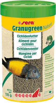 Sera granugreen Nature 250ml - Cichlidenfutter für ostafrikanische Cichliden