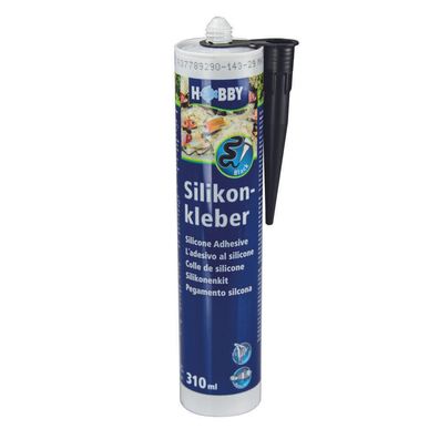 Hobby Silikonkleber - Kartusche - schwarz 310ml Aquariensilikon Kleber Aquarium