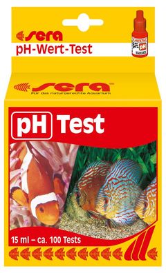 Sera pH Test - pH-Wert-Test 15ml - ca. 100 Tests Wassertest Aquarium