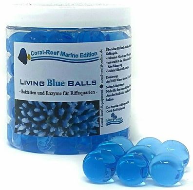 Coral Reef Living Blue Balls 250ml - Bakterien und Enzyme für Riffaquarien