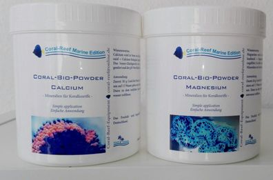 Coral Reef - Coral Bio Powder Set - Calcium + Magnesium 1kg - für Korallen