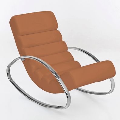 Wohnling Relaxliege Sessel Fernsehsessel Farbe braun Relaxsessel Design Schaukelst...