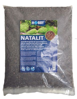 Hobby Natalit 3 Liter - Spezialbodengrund mit Spurenelementen Kies Aquarium