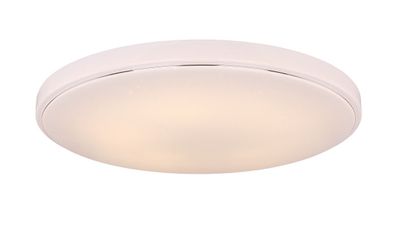 Globo Kalle LED Deckenleuchte weiß, opal mit Fernbedienung 77,5x9,5cm