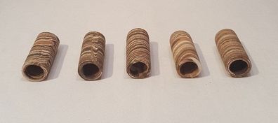 5x Tonröhre Laichhöhle 5cm bunt für Welse, Krebse, Garnelen Aquarium Deko