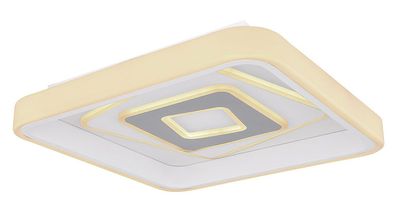 Globo Pesaro LED Deckenleuchte weiß, opal mit Fernbedienung 55,5x55,5x9,5cm