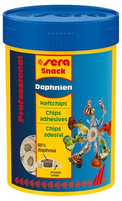 Sera snack Daphnien 36g / 100ml - Spezialfutter Haftchips für alle Zierfische