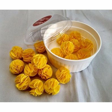 20x Baby Bee Shrimp Shelter gelb - Nano Deko Unterschlupf Garnelen Aquarium TOP