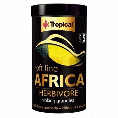 Tropical soft line Africa Herbivore Size S 100ml - sinkendes Granulat MHD 05/20