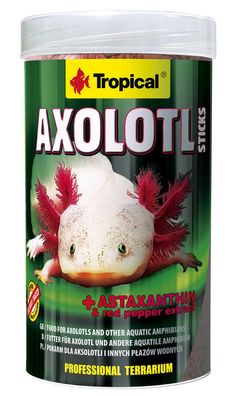 Tropical Axolotl Sticks 250ml - Spezial Futter für Axolotl mit Astaxanthin