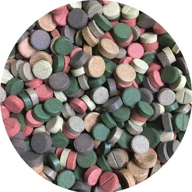 Tablettenmix 7 Sorten 100g - Haft Futtertabletten Welstabletten Welsfutter