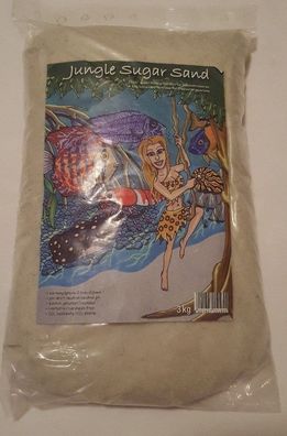 Preis Aquaristik Jungle Sugar Sand 3kg - 0,1-0,6mm Aquariumsand Bodengrund Deko