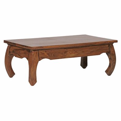Wohnling Couchtisch Massiv-Holz Sheesham 110 cm breit Wohnzimmer-Tisch Design ...