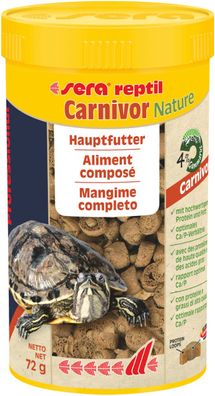 Sera reptil Carnivor Nature 250ml / 72g - Protein Futter für carnivore Reptilien