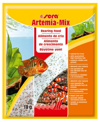 5x Sera Artemia-Mix 18g - Lebendfutter + hoher Schlupfrate - MHD 07/20