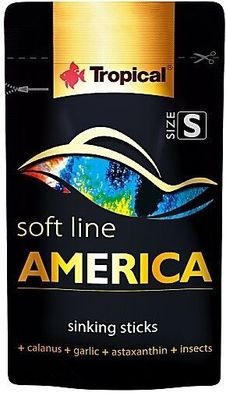 Tropical soft line America Size S - Cichlidenfutter Softgranulat 10g - MHD 04/20
