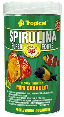 Tropical Spirulina Super 36% Forte Mini Granulat 100ml pflanzliches Fischfutter
