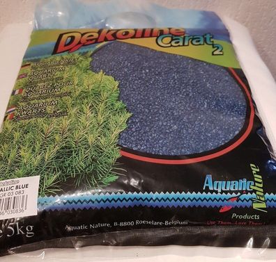 Aquatic Nature Dekoline Metallic Blue 5kg - Aquariumkies Bodengrund Pflanzen TOP