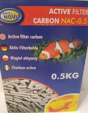 Aqua Nova Aktivkohle Carbon 500g - Hochleistungs-Filtermaterial Filtermedium