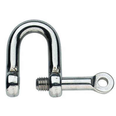 Schäkel gerade mit unverlierbarem Bolzen, 6 mm - Edelstahl rostfrei