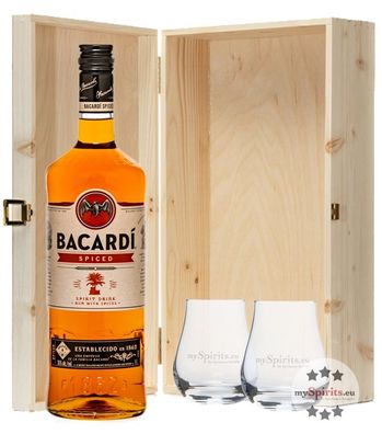 Bacardi Geschenkset Spiced (35 % Vol., 1,0 Liter) (35 % Vol., hide)