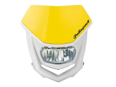 Lichtmaske Halo Led Verkleidung Lampenmaske headlight universal gelb-weiß
